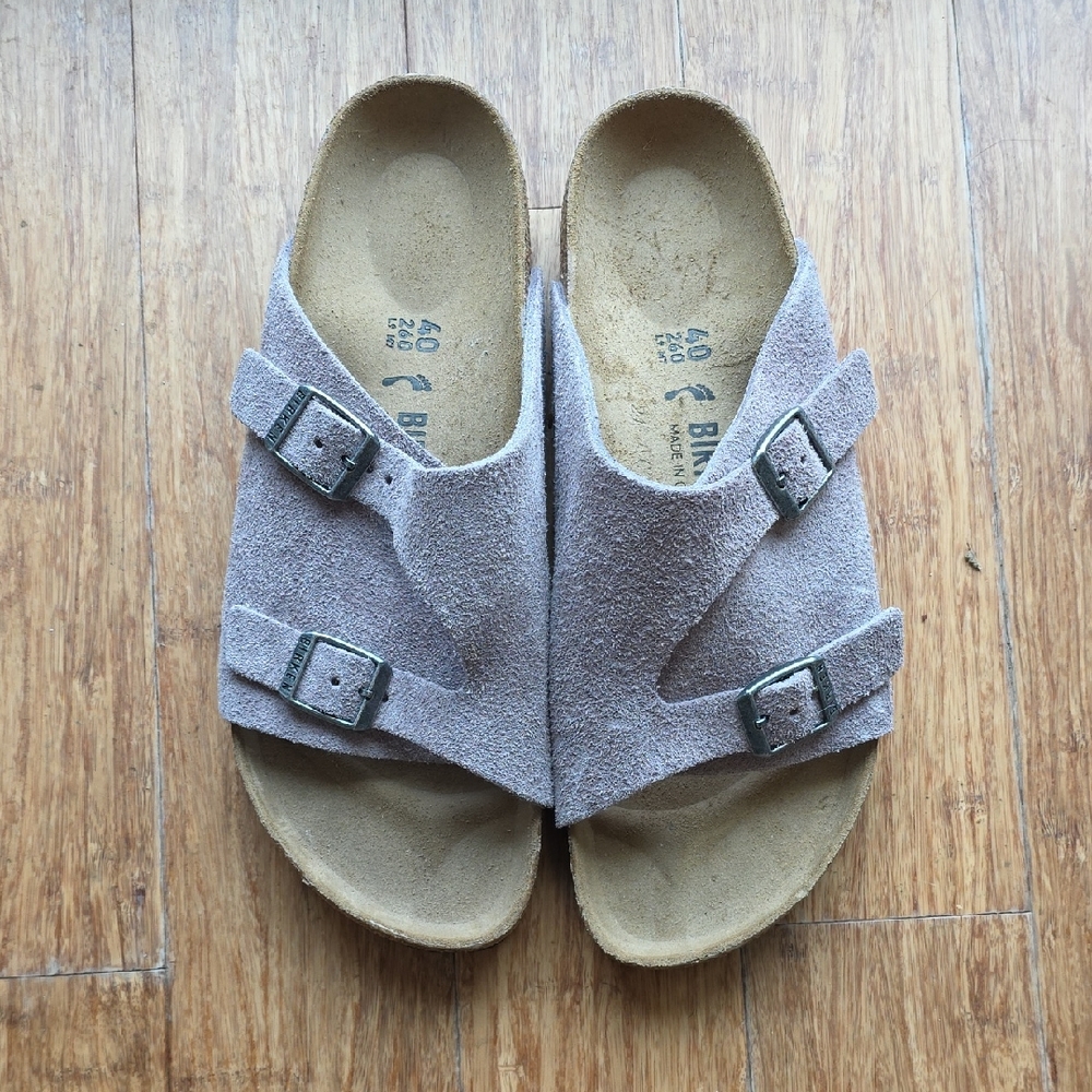 Birkenstock Lavender Suede Sandals